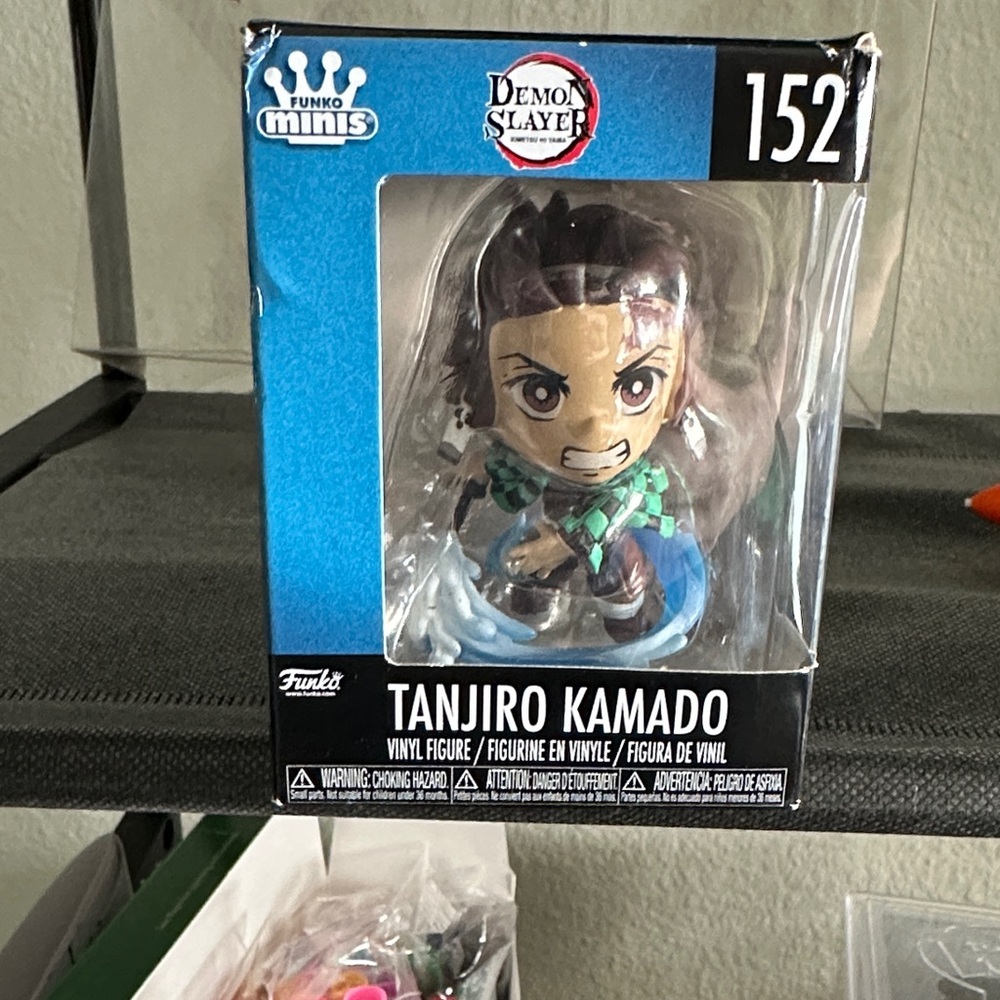 Funko Minis Tanjiro Kamado Vinyl Figure - Blue and Green